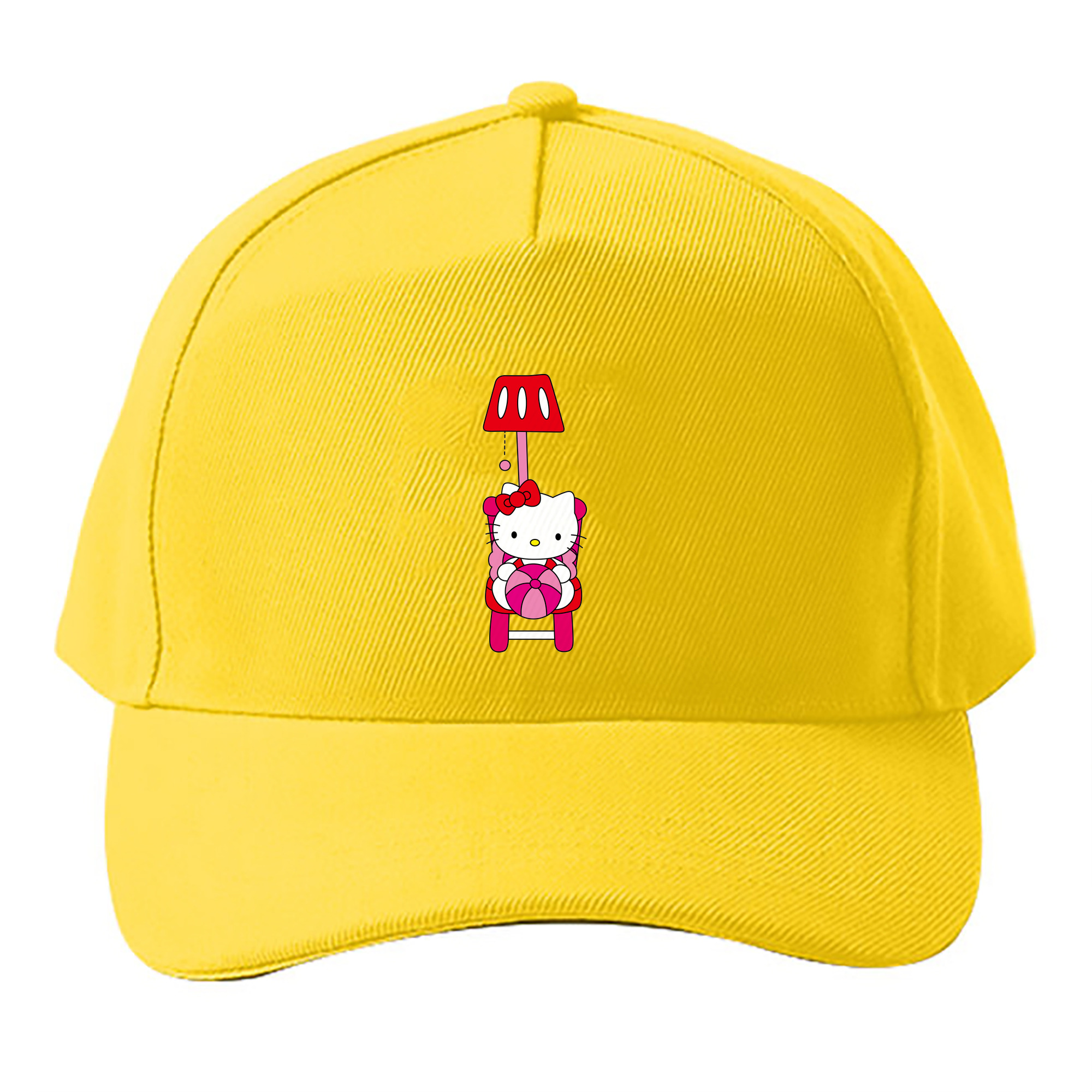 （画像用） Hello Kitty ハローキティ ベースボールキャップ 綿100％ 男女兼用 帽子 スポーツ